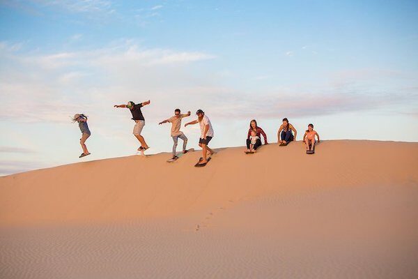 Group Desert Sandboarding & Coastal Adventure